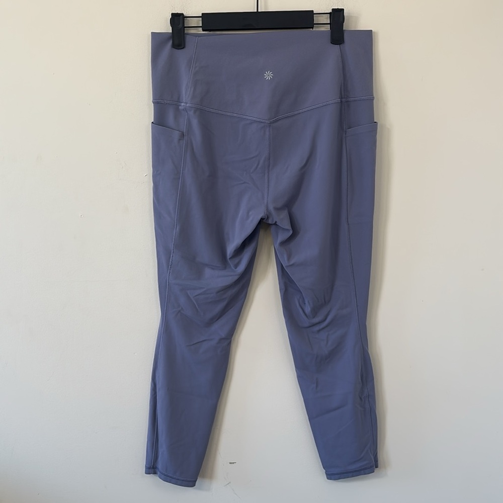 Athleta Salutation Stash High Rise 7/8 Legging Shadow Blue Size Large - Picture 7 of 11
